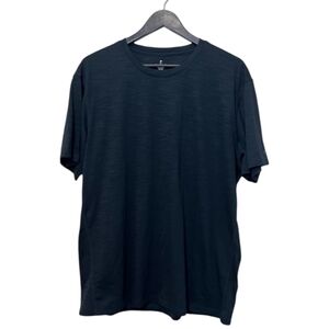 Fabletics Black Burnout Material T-Shirt - Size XXL